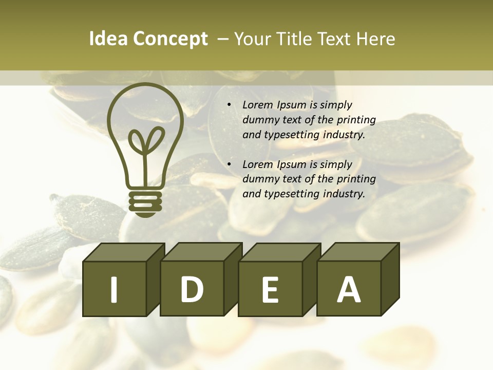 Seeds Closeup Food PowerPoint Template