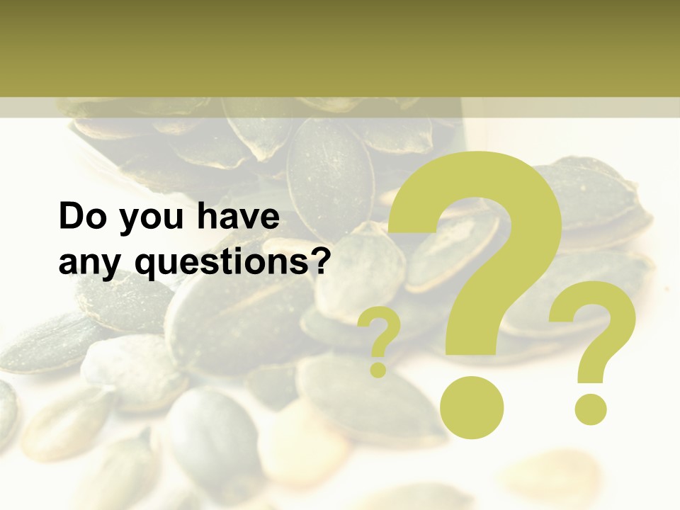 Seeds Closeup Food PowerPoint Template