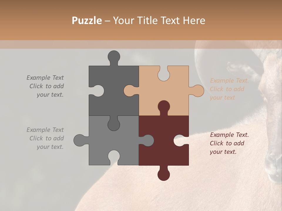 Mammal Ungulate Male PowerPoint Template