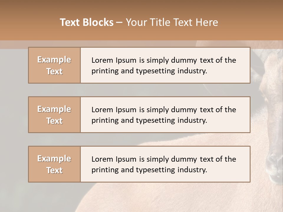 Mammal Ungulate Male PowerPoint Template