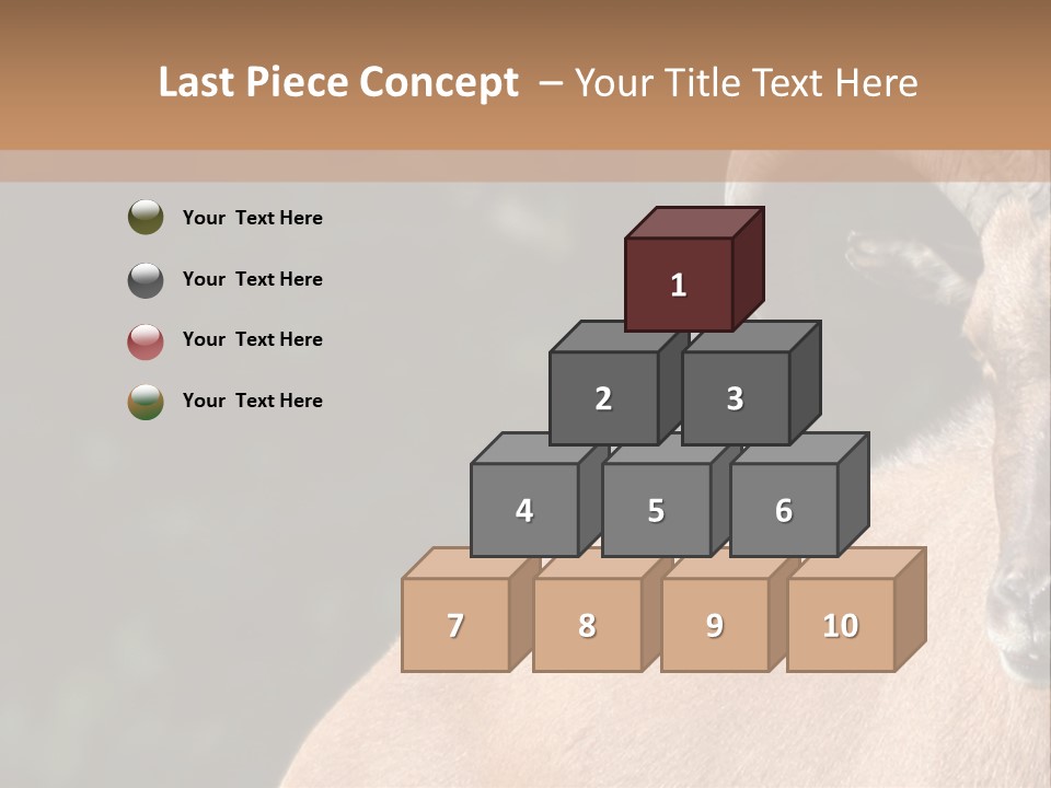 Mammal Ungulate Male PowerPoint Template