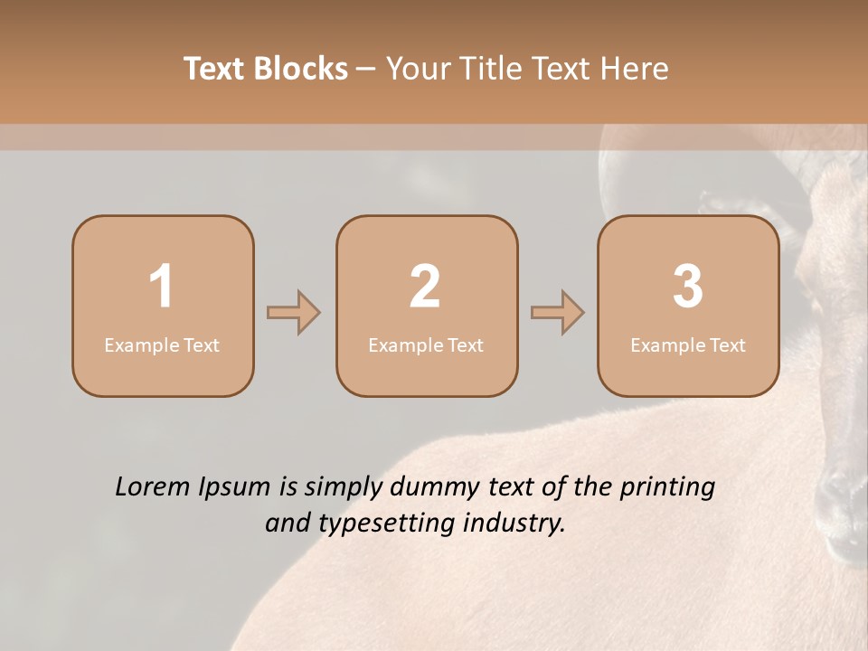 Mammal Ungulate Male PowerPoint Template