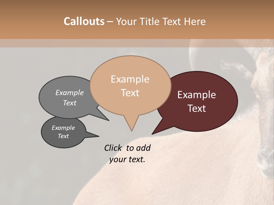 Mammal Ungulate Male PowerPoint Template