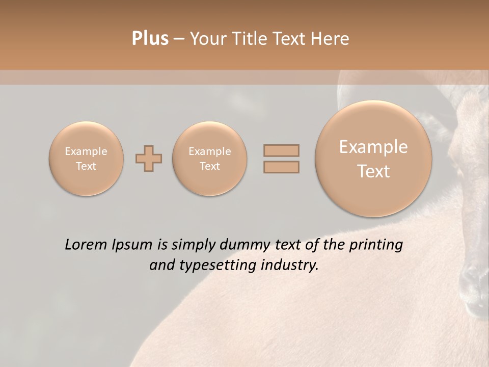 Mammal Ungulate Male PowerPoint Template