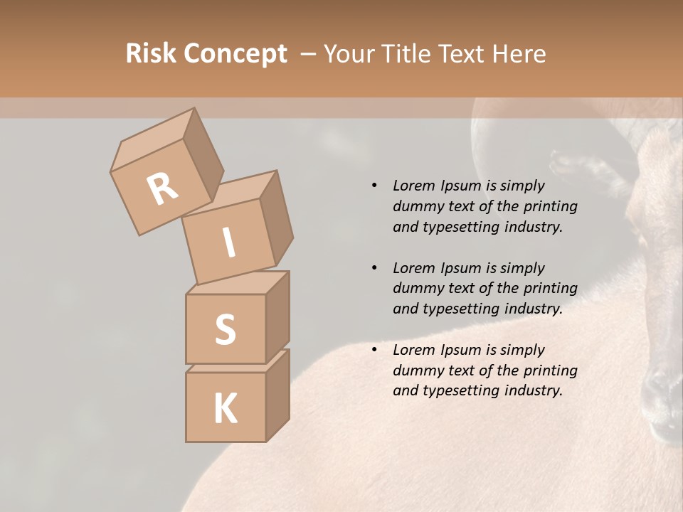 Mammal Ungulate Male PowerPoint Template