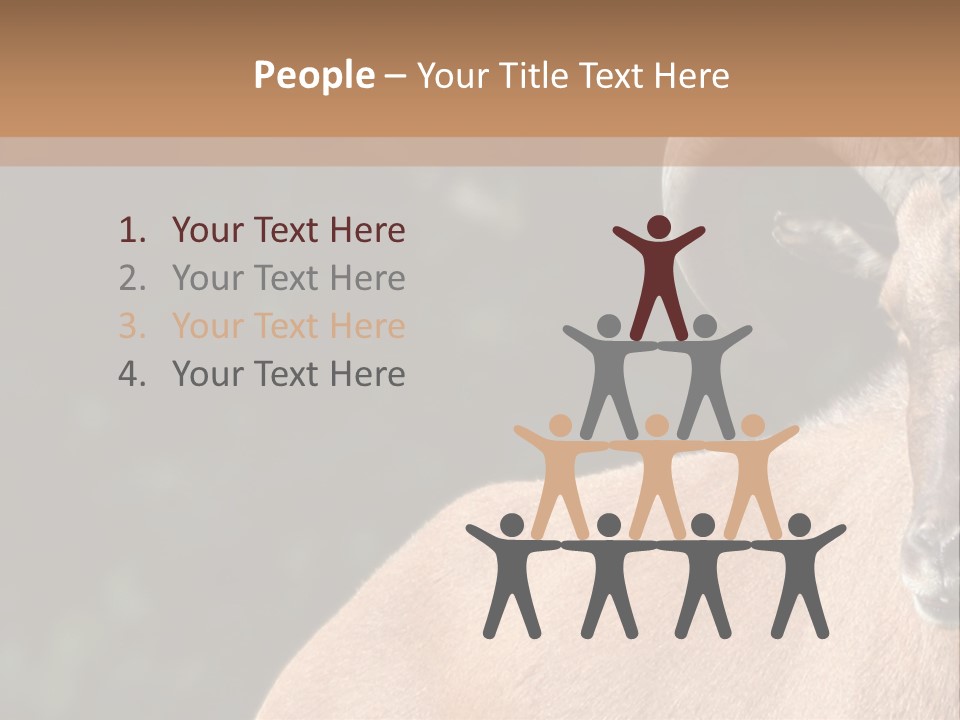 Mammal Ungulate Male PowerPoint Template