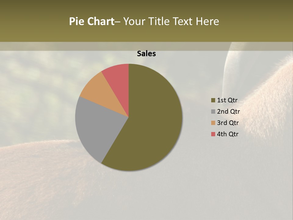 Brown Horns Hoofs PowerPoint Template