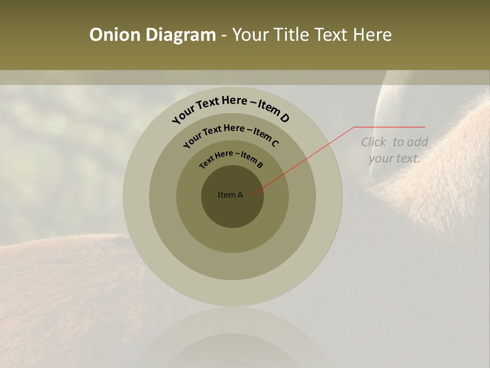 Brown Horns Hoofs PowerPoint Template