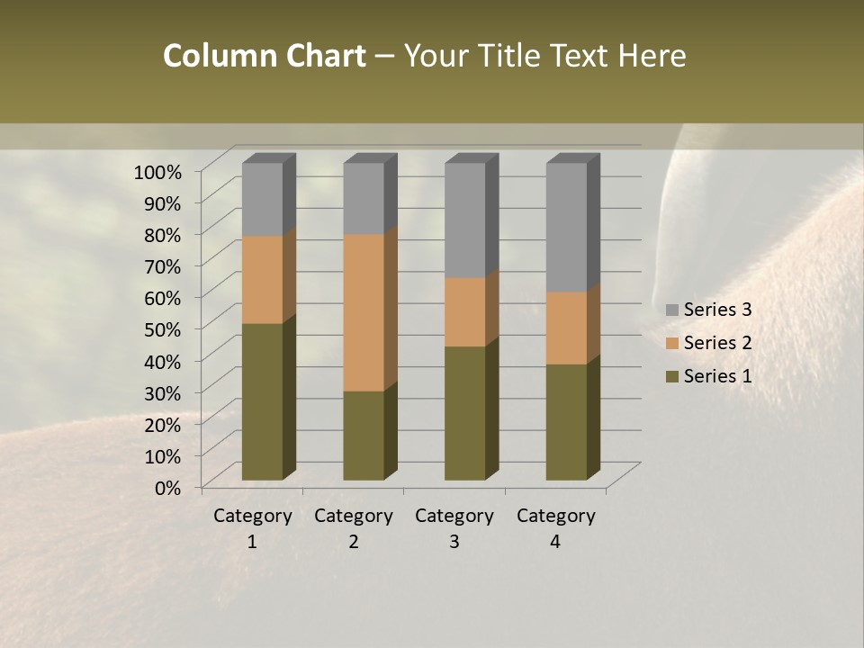 Brown Horns Hoofs PowerPoint Template
