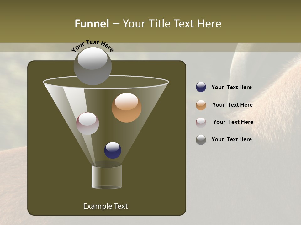 Brown Horns Hoofs PowerPoint Template