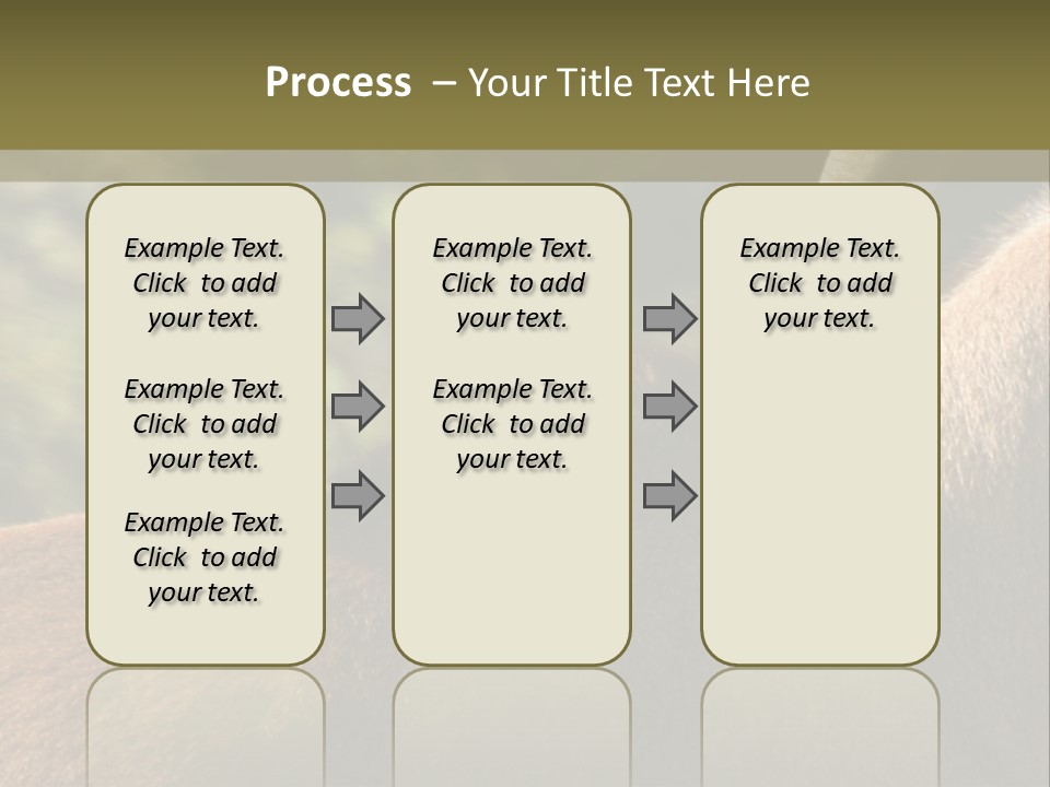Brown Horns Hoofs PowerPoint Template