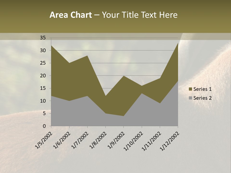 Brown Horns Hoofs PowerPoint Template