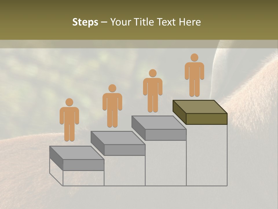 Brown Horns Hoofs PowerPoint Template