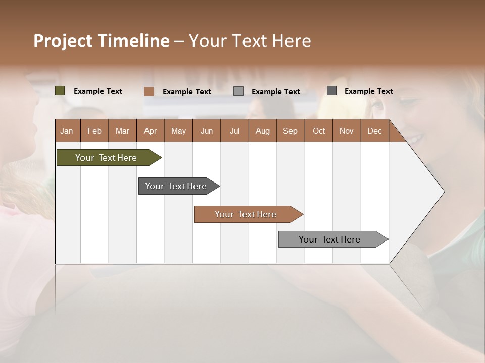 A Woman Sitting On A Couch Looking At A Cell Phone PowerPoint Template