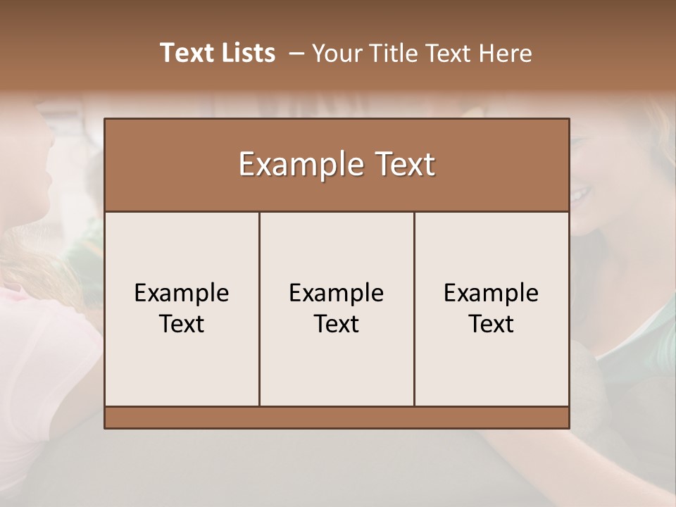 A Woman Sitting On A Couch Looking At A Cell Phone PowerPoint Template
