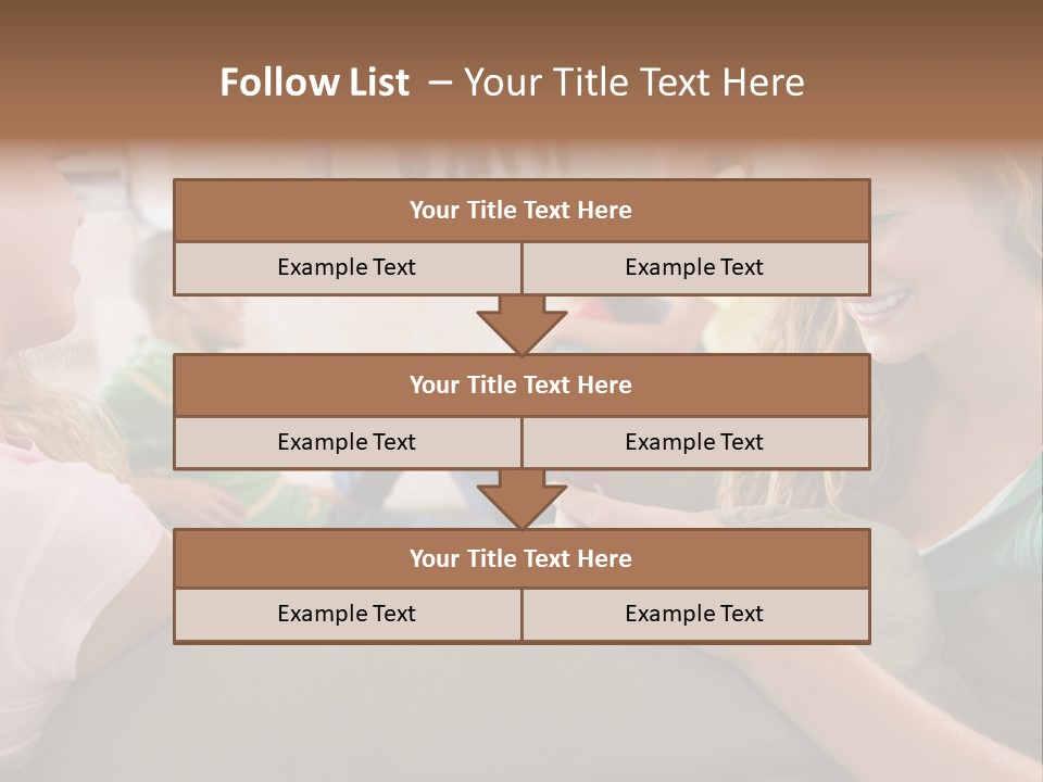 A Woman Sitting On A Couch Looking At A Cell Phone PowerPoint Template