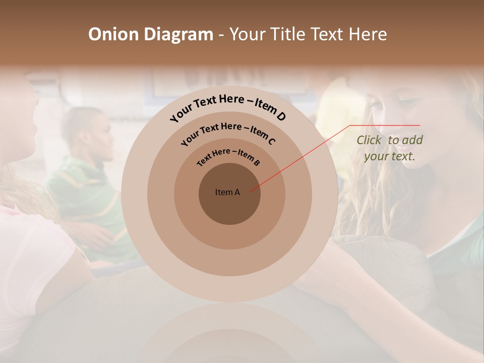 A Woman Sitting On A Couch Looking At A Cell Phone PowerPoint Template