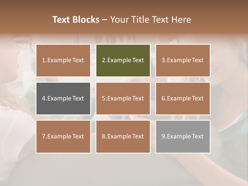 A Woman Sitting On A Couch Looking At A Cell Phone PowerPoint Template