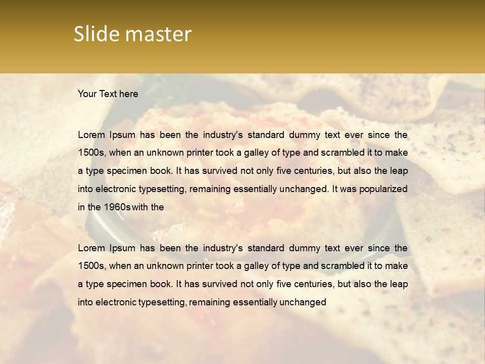 Vegetables Buffet Culinary PowerPoint Template