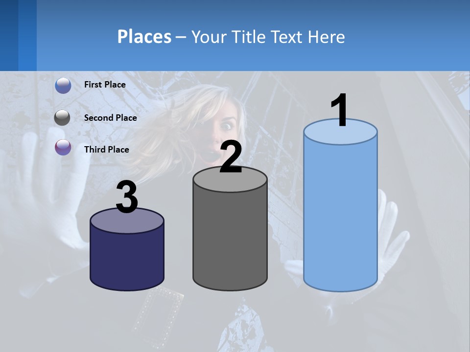 Shout Woman People PowerPoint Template