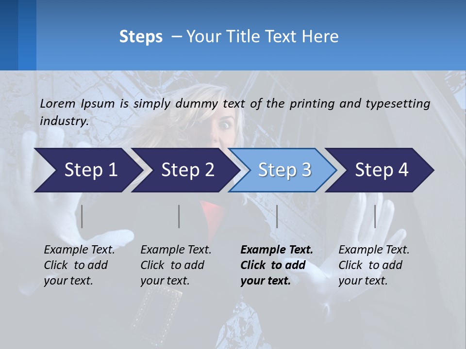 Shout Woman People PowerPoint Template