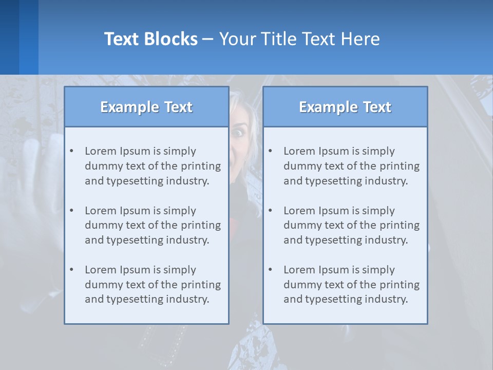Shout Woman People PowerPoint Template