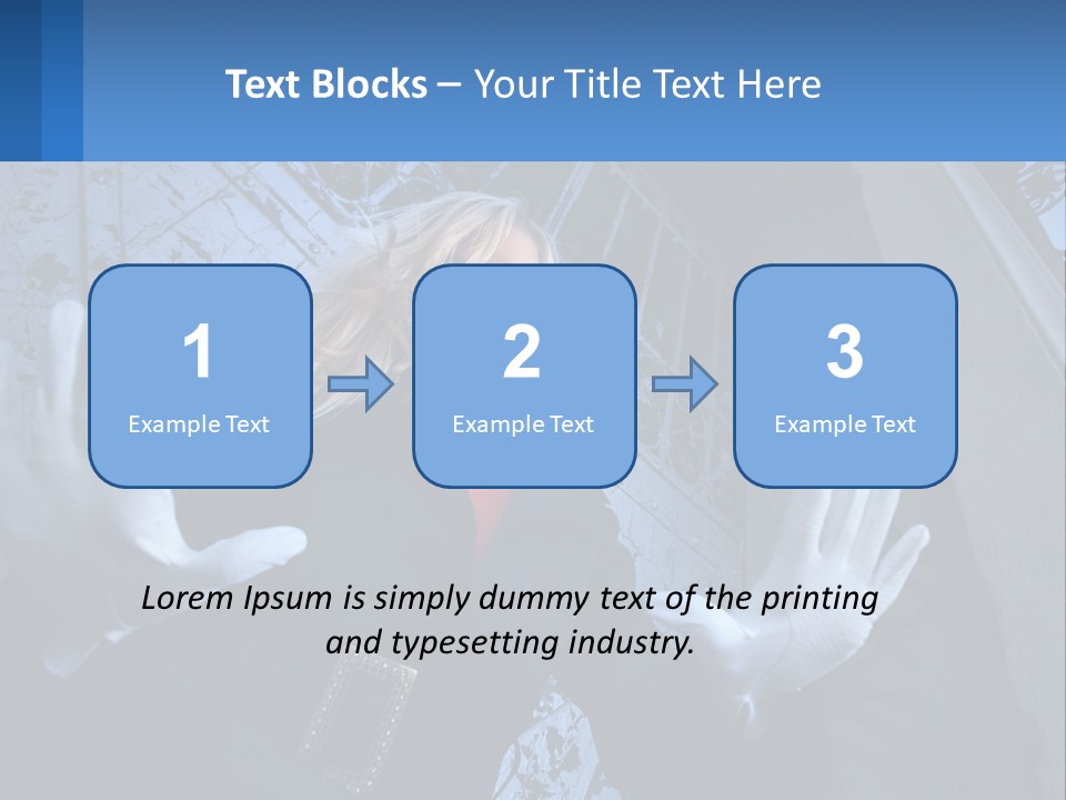 Shout Woman People PowerPoint Template