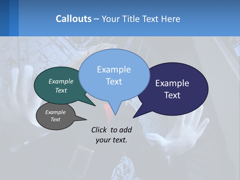 Shout Woman People PowerPoint Template