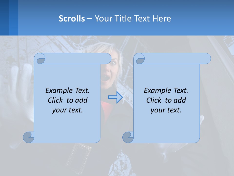 Shout Woman People PowerPoint Template