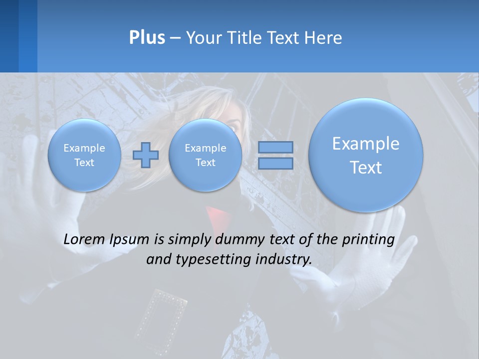 Shout Woman People PowerPoint Template