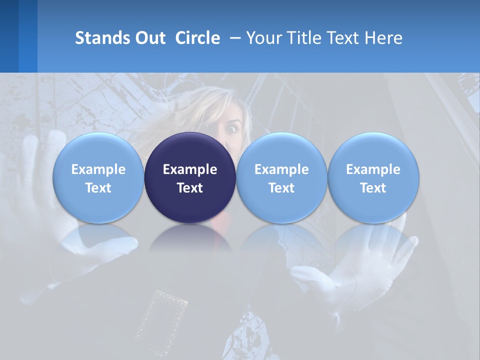 Shout Woman People PowerPoint Template