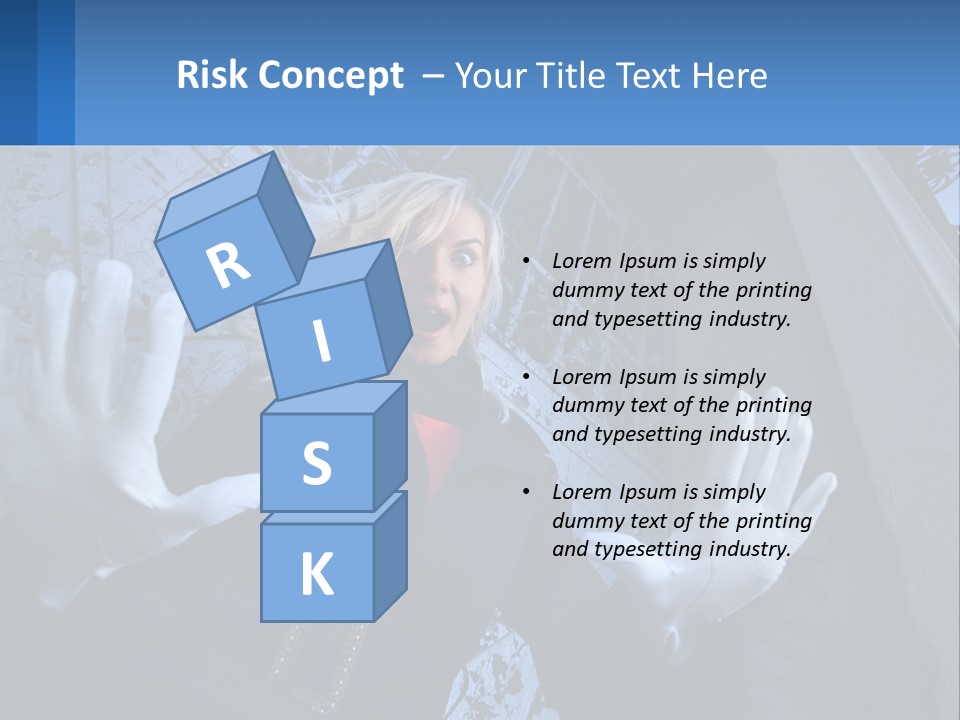 Shout Woman People PowerPoint Template