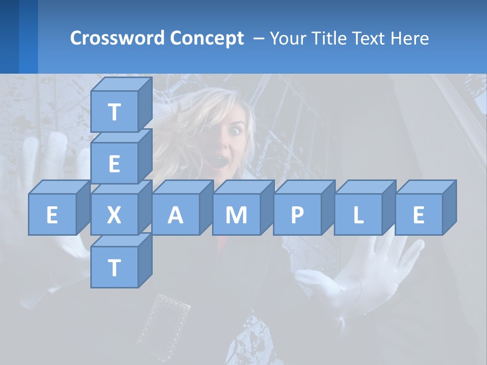 Shout Woman People PowerPoint Template