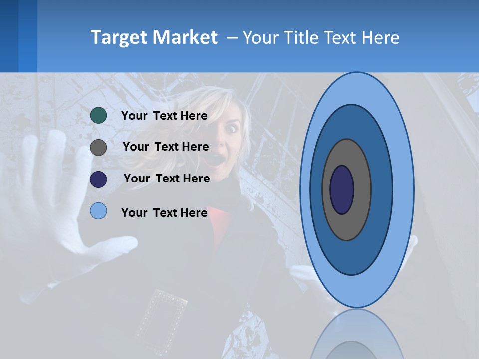 Shout Woman People PowerPoint Template