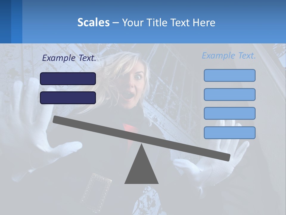 Shout Woman People PowerPoint Template