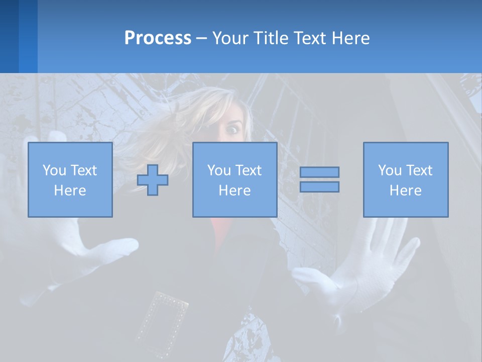 Shout Woman People PowerPoint Template