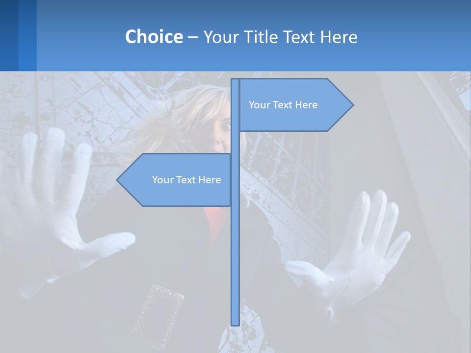 Shout Woman People PowerPoint Template