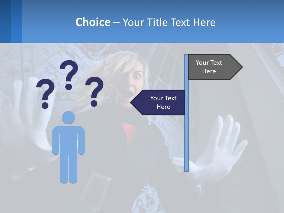 Shout Woman People PowerPoint Template