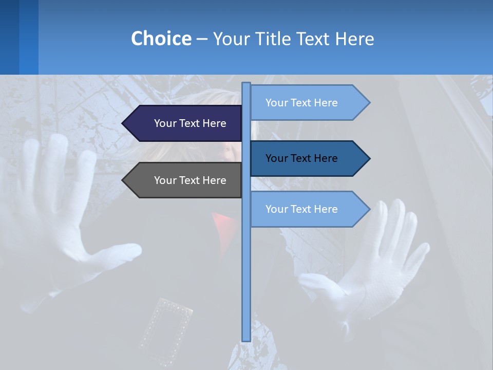 Shout Woman People PowerPoint Template