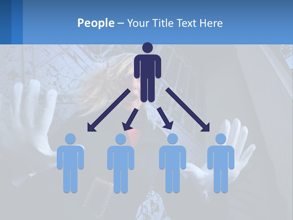 Shout Woman People PowerPoint Template