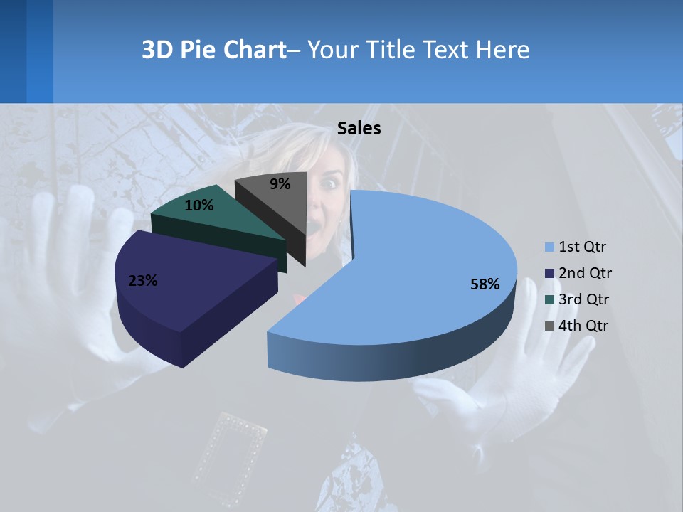 Shout Woman People PowerPoint Template