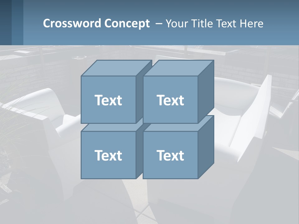 Railing Comfortable Chairs PowerPoint Template