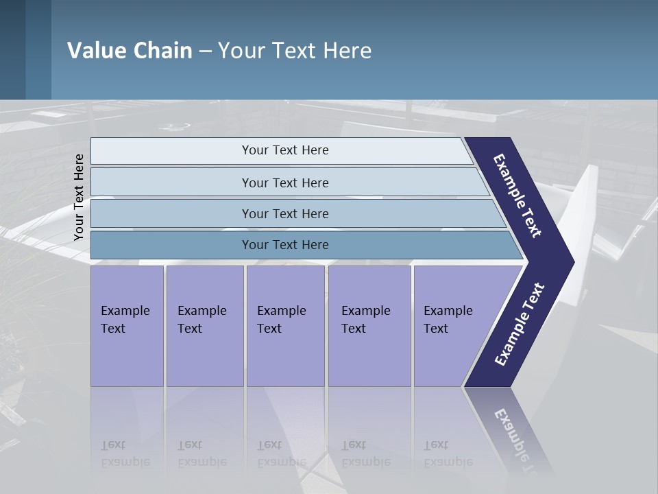 Railing Comfortable Chairs PowerPoint Template