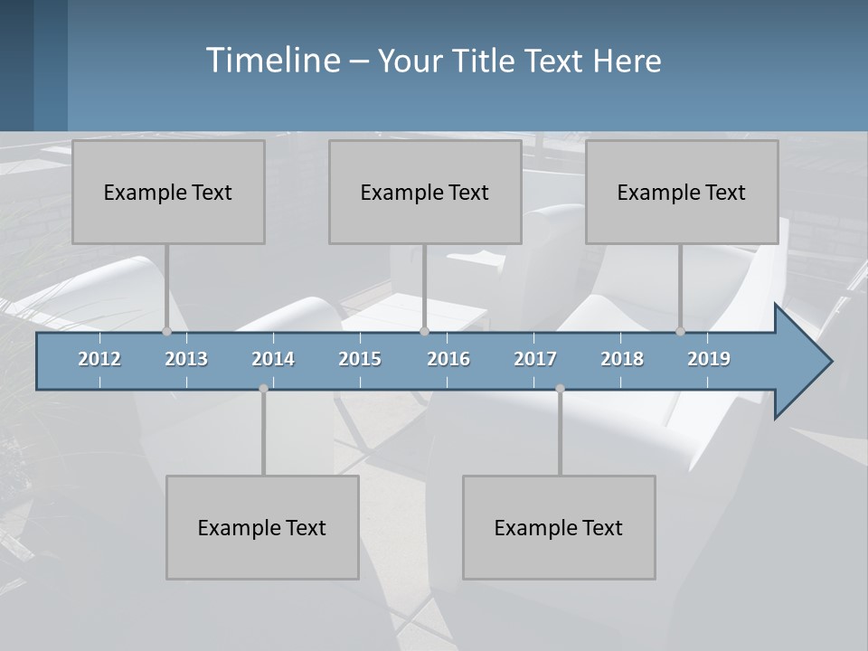 Railing Comfortable Chairs PowerPoint Template