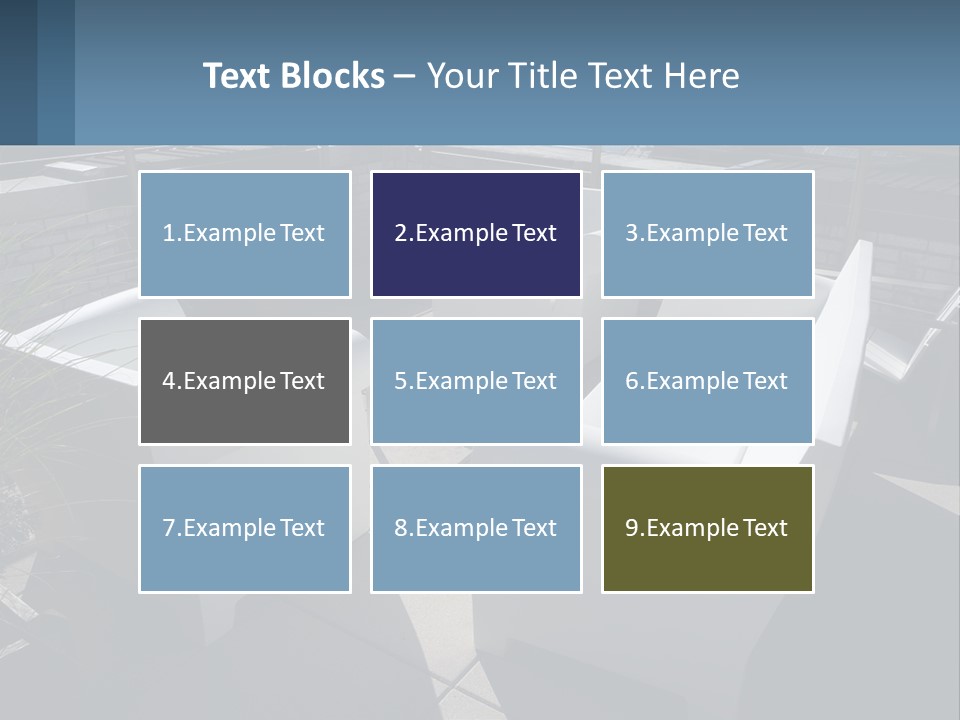 Railing Comfortable Chairs PowerPoint Template