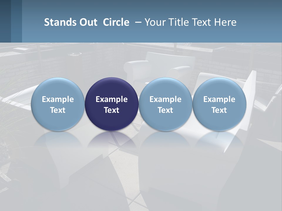 Railing Comfortable Chairs PowerPoint Template