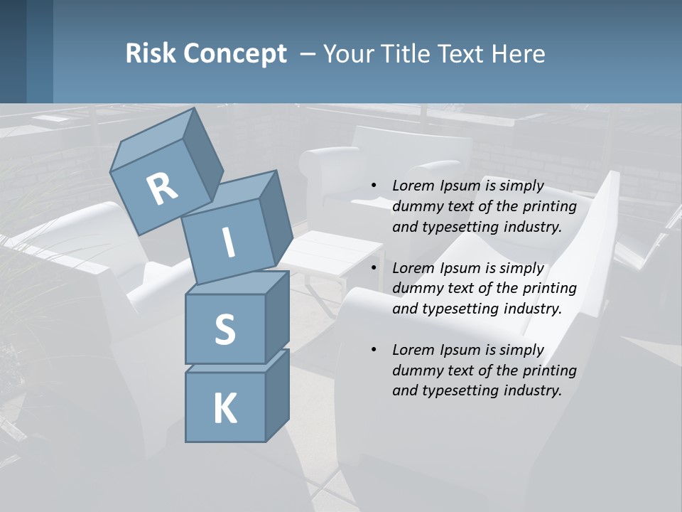 Railing Comfortable Chairs PowerPoint Template