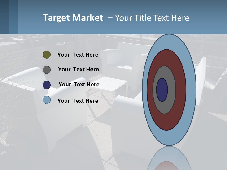 Railing Comfortable Chairs PowerPoint Template