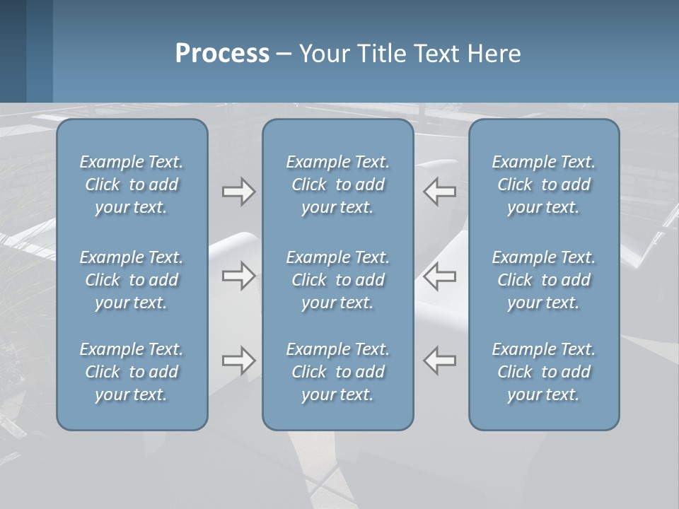 Railing Comfortable Chairs PowerPoint Template