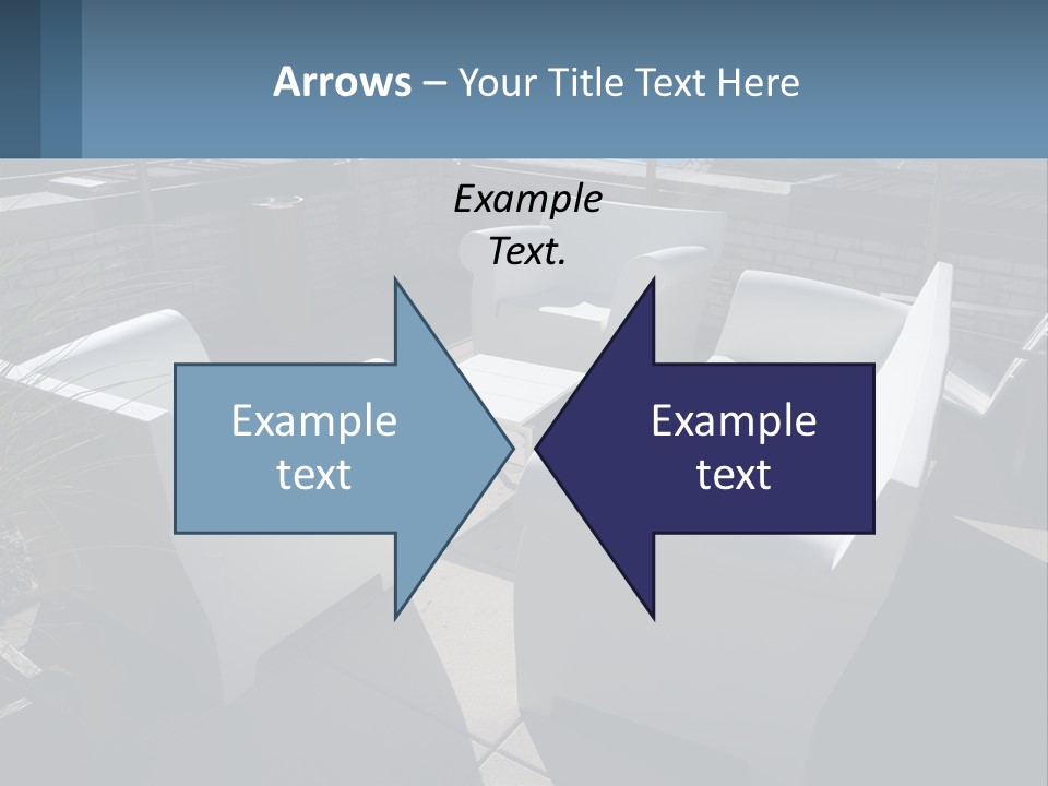 Railing Comfortable Chairs PowerPoint Template
